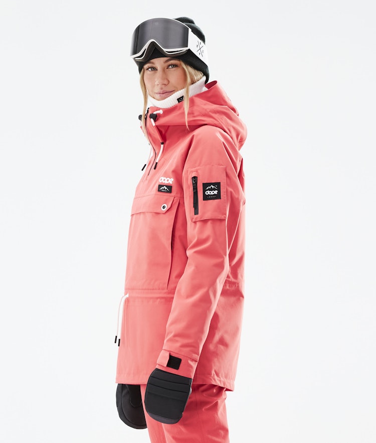 Annok W 2021 Veste Snowboard Femme Coral, Image 7 sur 10