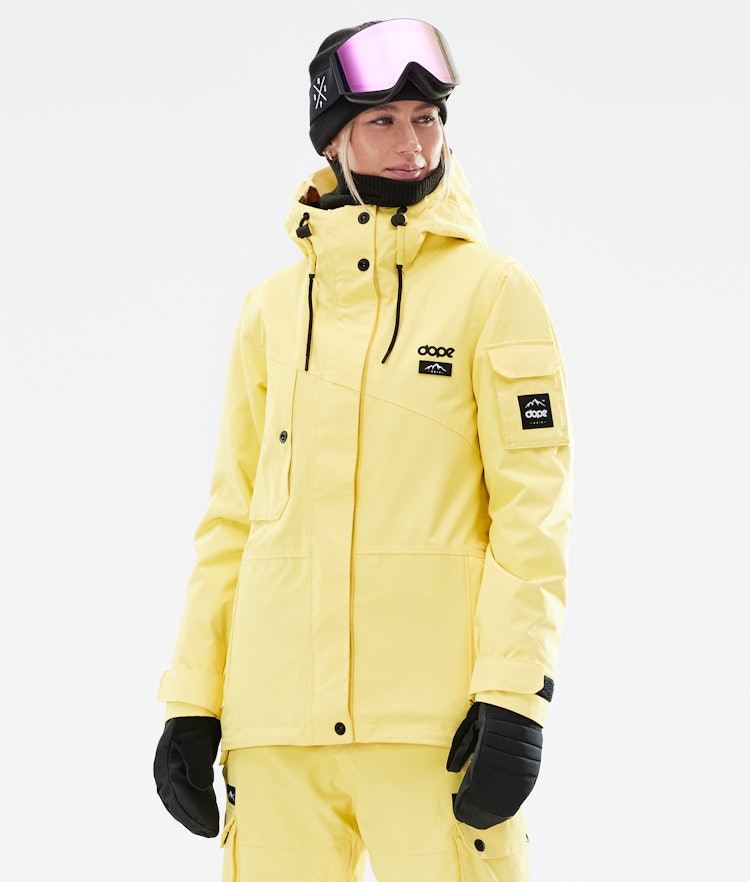 Dope Adept W 2021 Veste de Ski Femme Faded Yellow, Image 1 sur 11