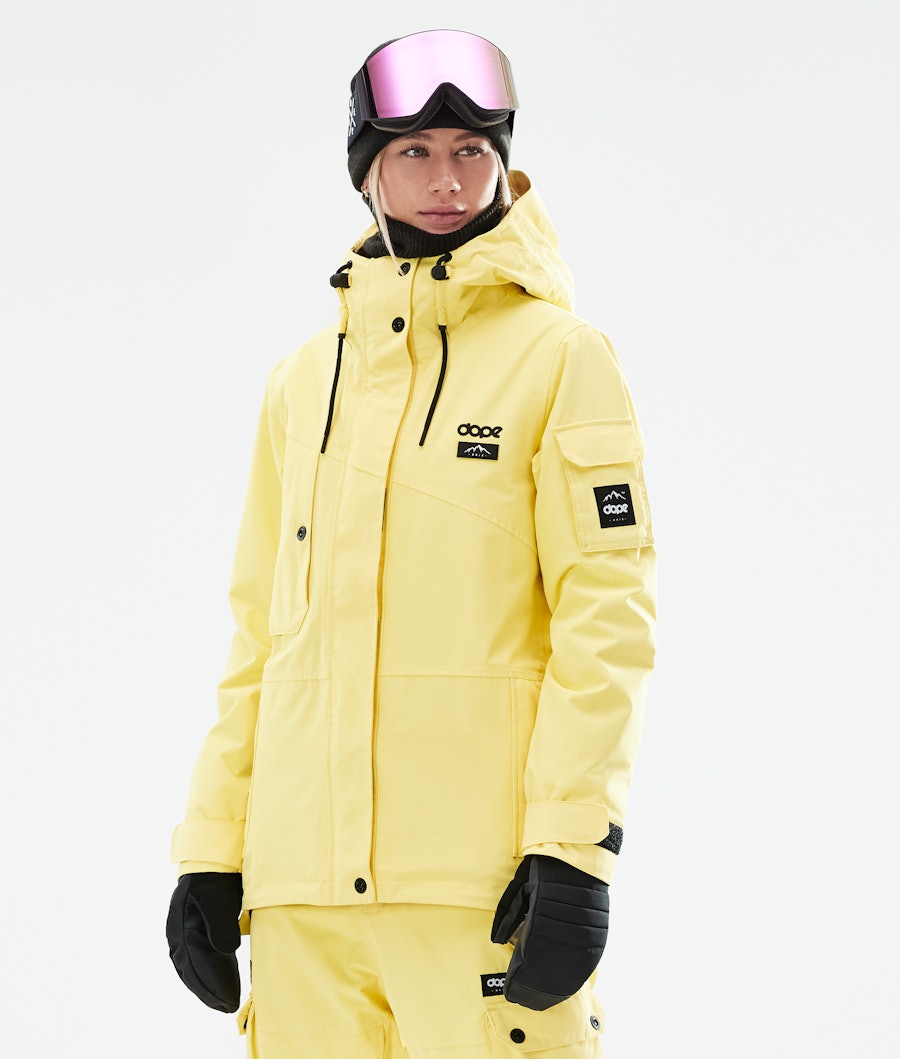 Adept W 2021 Snowboard Jacket Women Faded Yellow