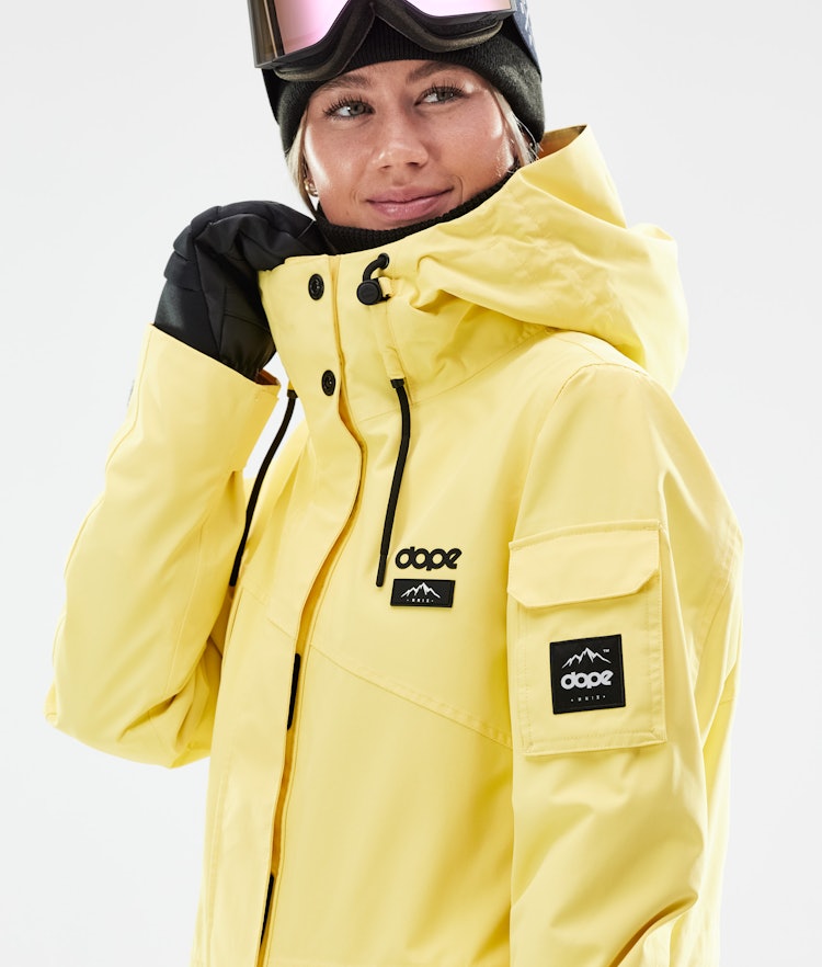 Dope Adept W 2021 Skijacke Damen Faded Yellow