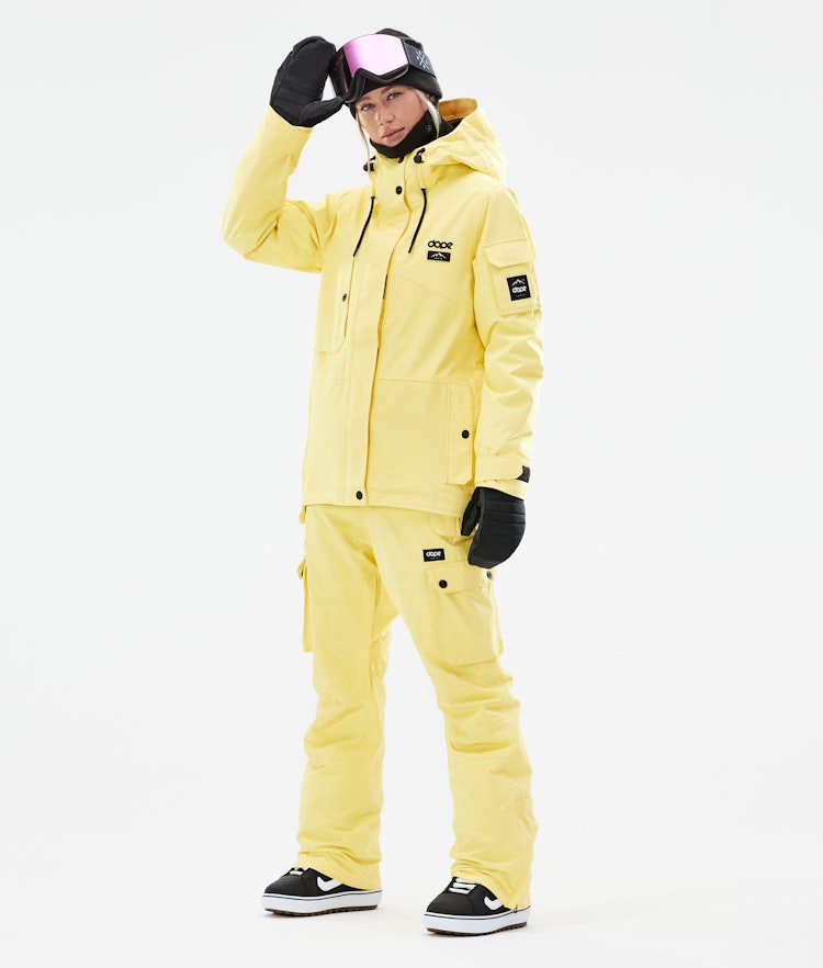 Adept W 2021 Snowboard Jacket Women Faded Yellow, Image 4 of 11