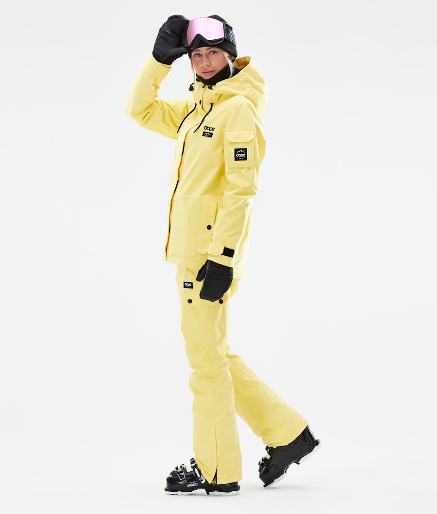 Dope Adept W Veste de Ski Femme Faded Yellow