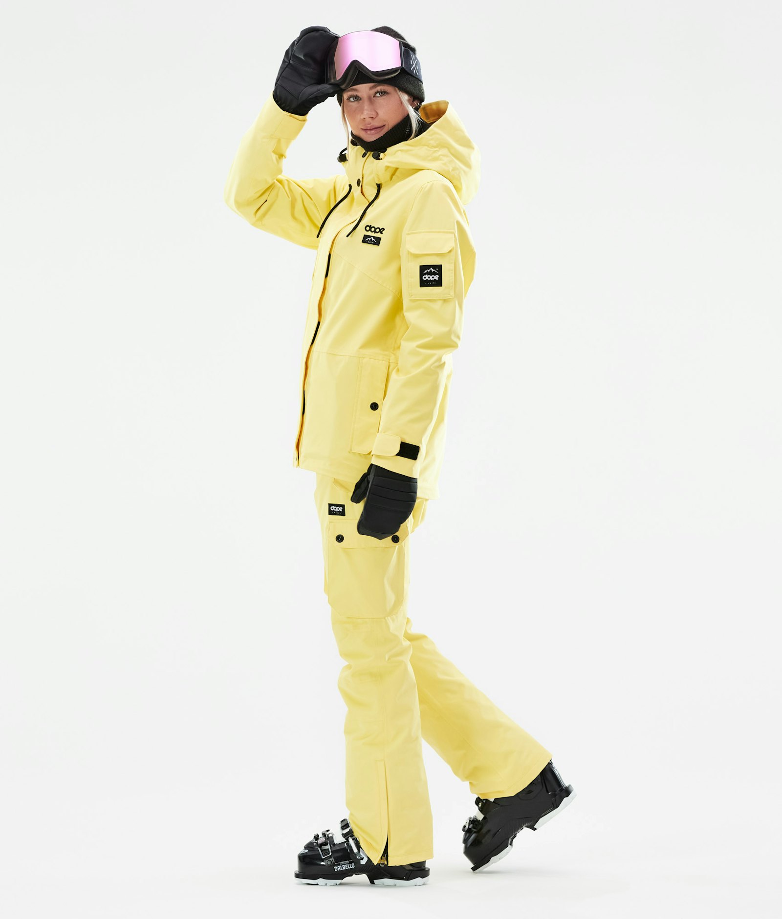Dope Adept W 2021 Skijakke Dame Faded Yellow