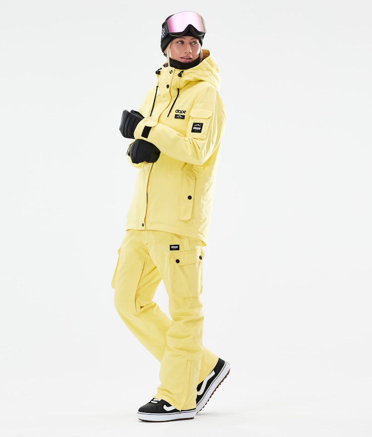 Adept W 2021 Snowboard Jacket Women Faded Yellow, Image 5 of 11