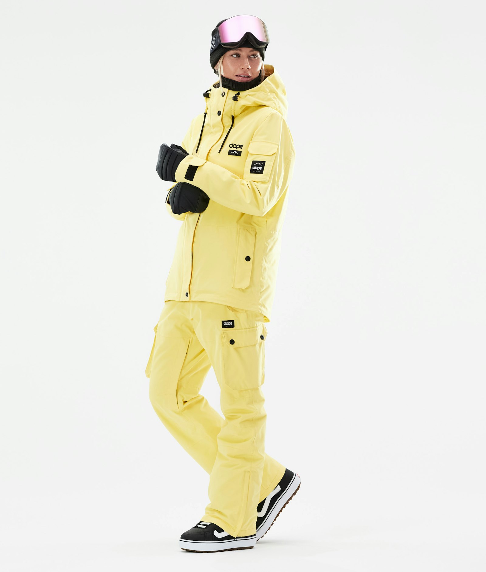 Dope Adept W 2021 Snowboard Jacket Women Faded Yellow