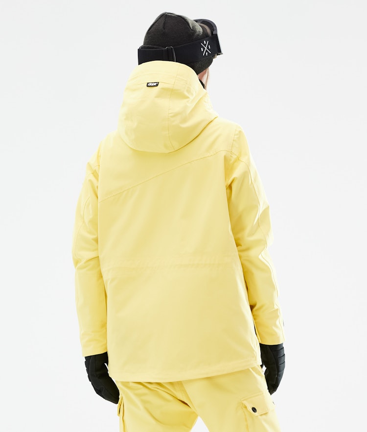 Adept W 2021 Snowboard Jacket Women Faded Yellow, Image 8 of 11