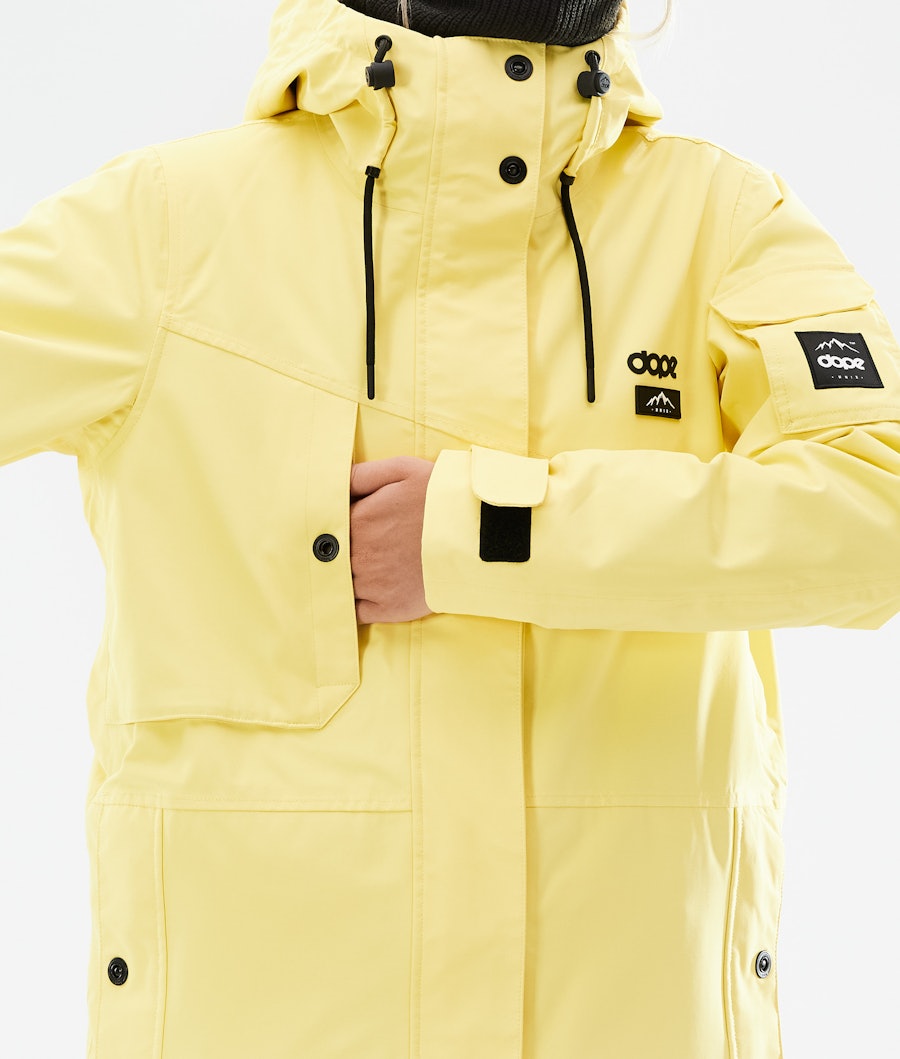Adept W 2021 Snowboard Jacket Women Faded Yellow Renewed
