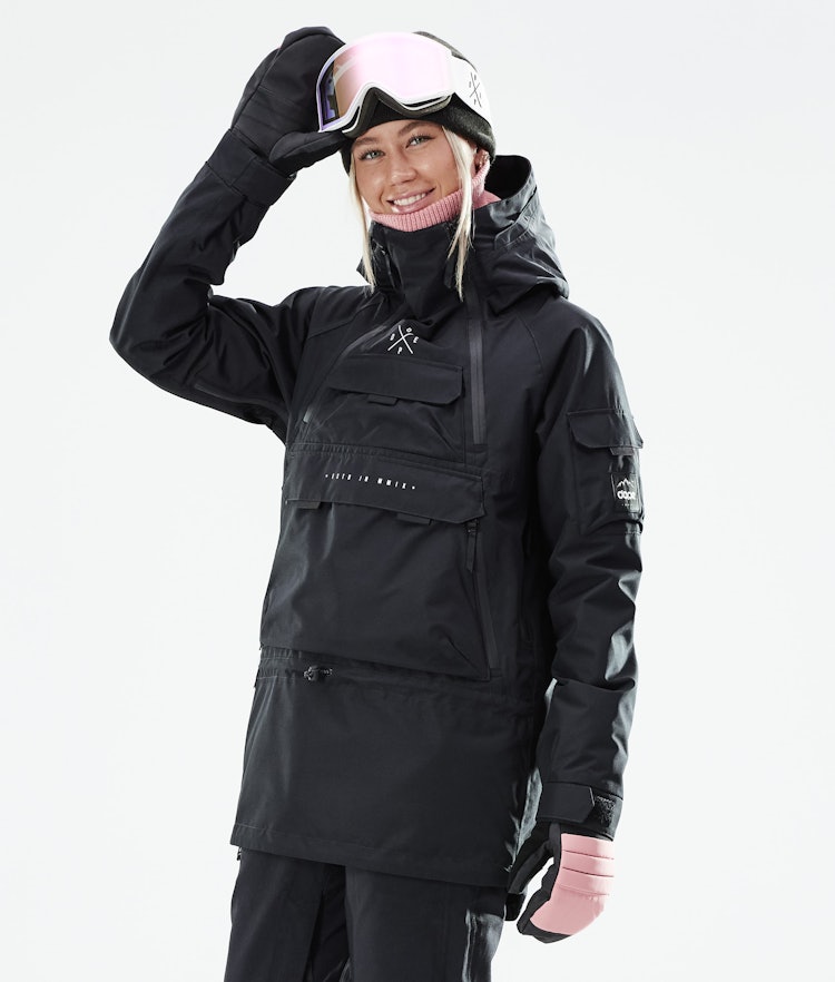 Akin W 2021 Ski jas Dames Black, Afbeelding 1 van 11