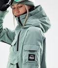 Akin W 2021 Snowboard Jacket Women Faded Green Renewed, Image 3 of 11