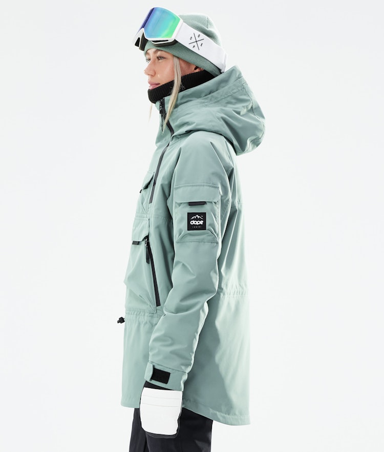 Dope Akin W 2021 Snowboard jas Dames Faded Green Renewed, Afbeelding 5 van 11