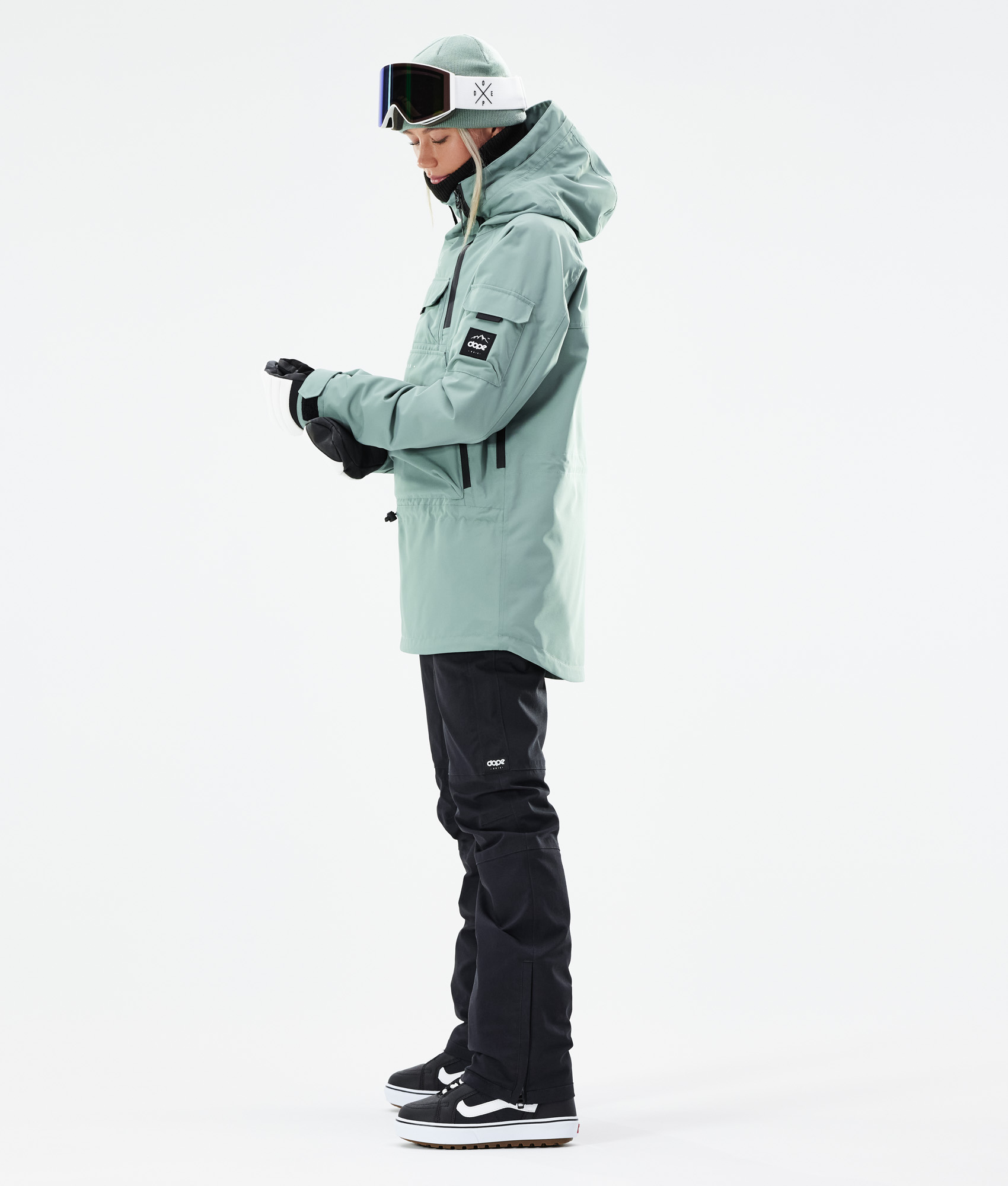 Dope Akin W Women's Snowboard Jacket Faded Green