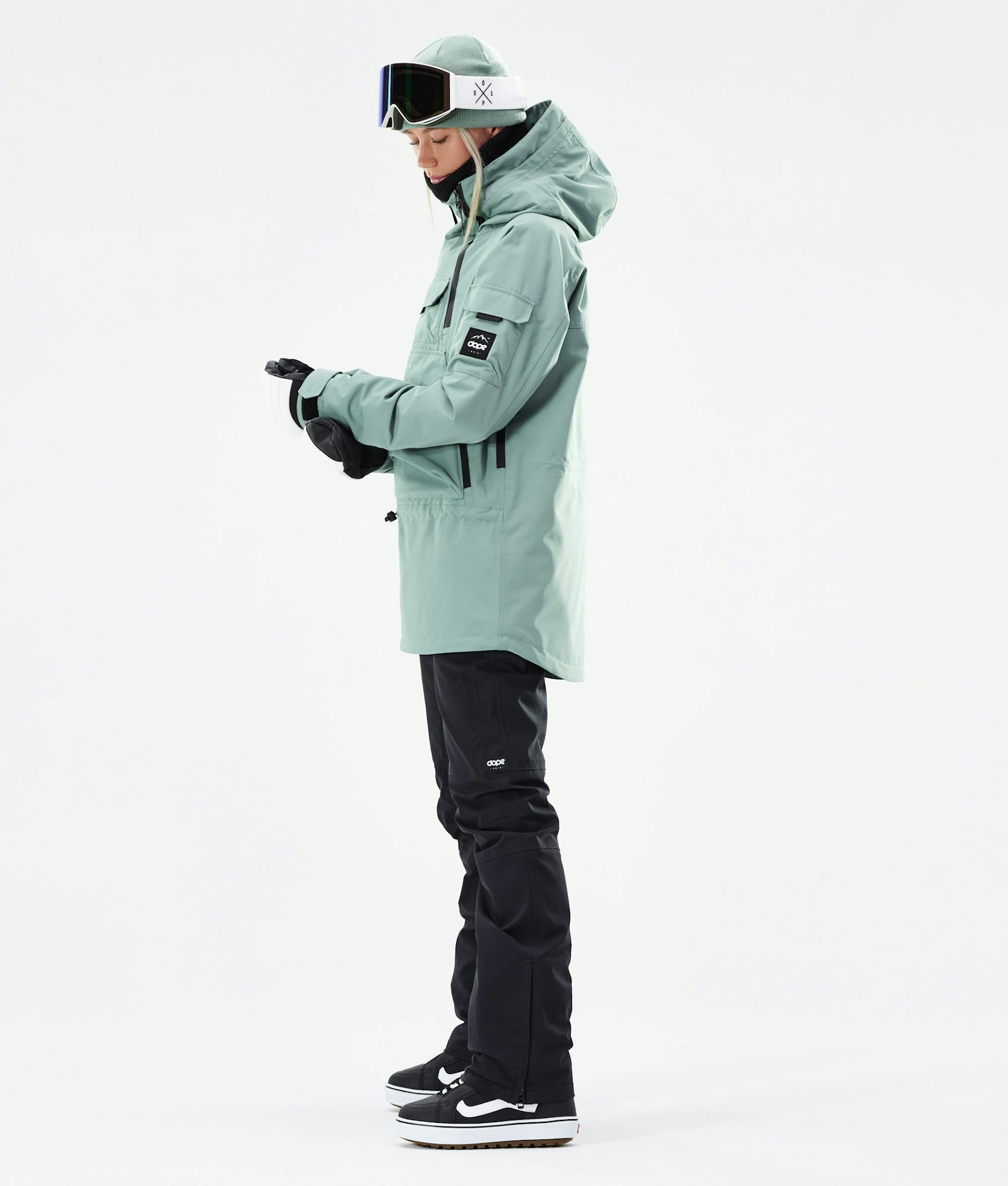 Akin W 2021 Snowboard Jacket Women Faded Green Renewed