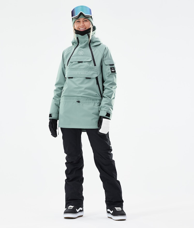 Akin W 2021 Snowboardjakke Dame Faded Green