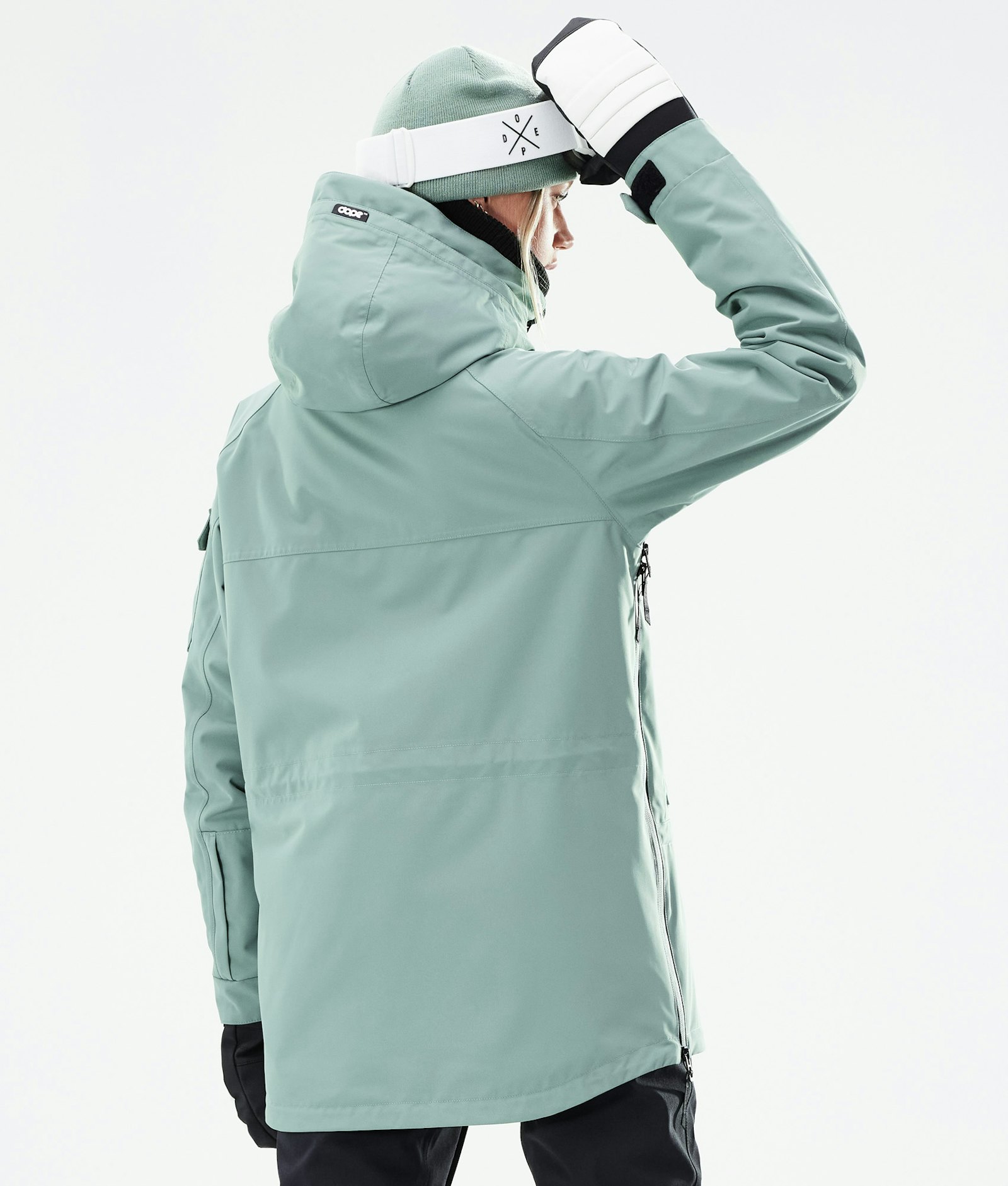 Dope Akin W 2021 Snowboard Jacket Women Faded Green Renewed, Image 8 of 11