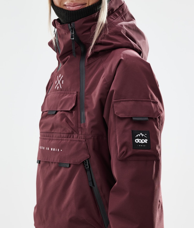 Akin W 2021 Ski Jacket Women Burgundy, Image 2 of 11
