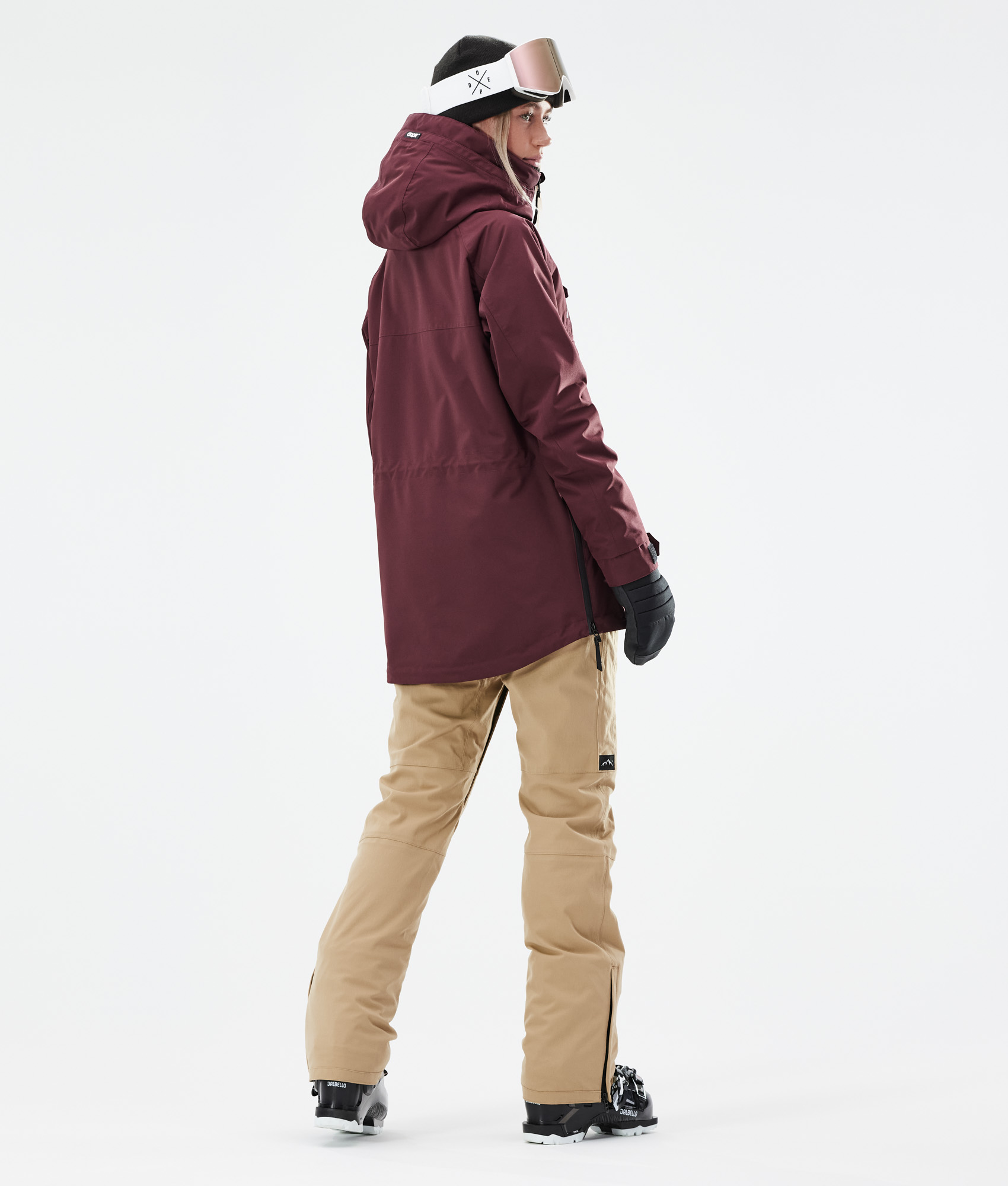 Dope Akin W Women's Ski Jacket Burgundy