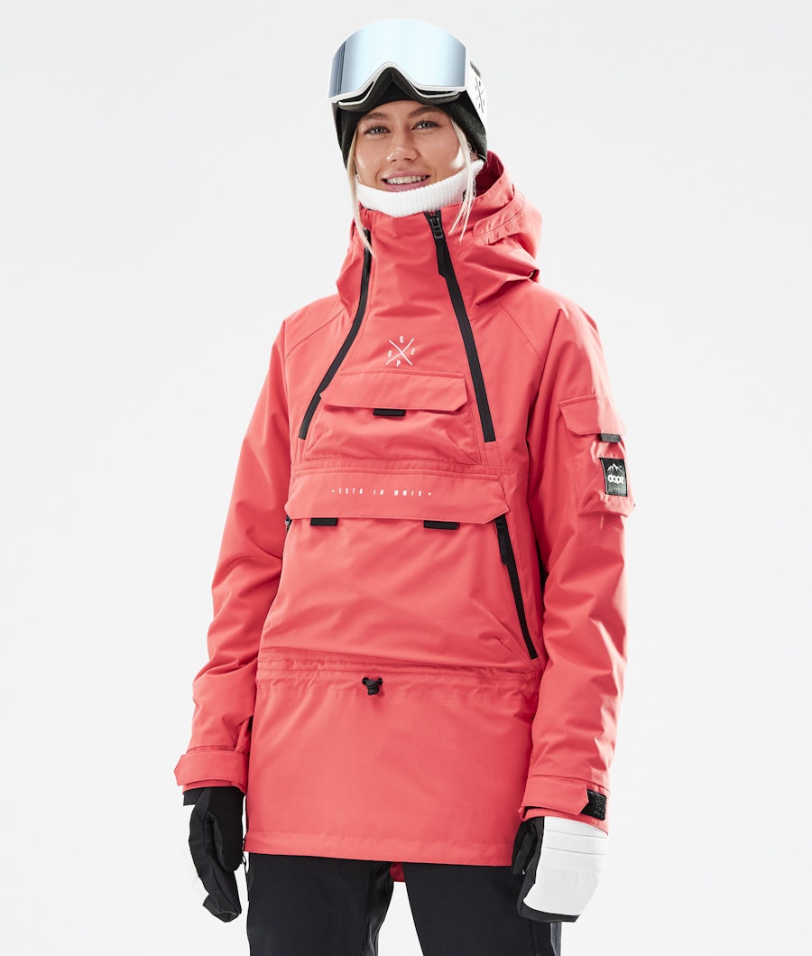 Akin W 2021 Giacca Snowboard Donna Coral Renewed