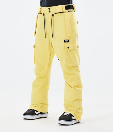 Iconic W 2021 Spodnie Snowboardowe Kobiety Faded Yellow Renewed