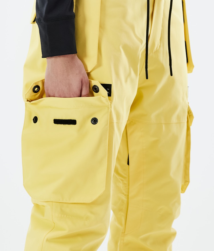 Dope Iconic W 2021 Pantalon de Snowboard Femme Faded Yellow Renewed, Image 5 sur 6