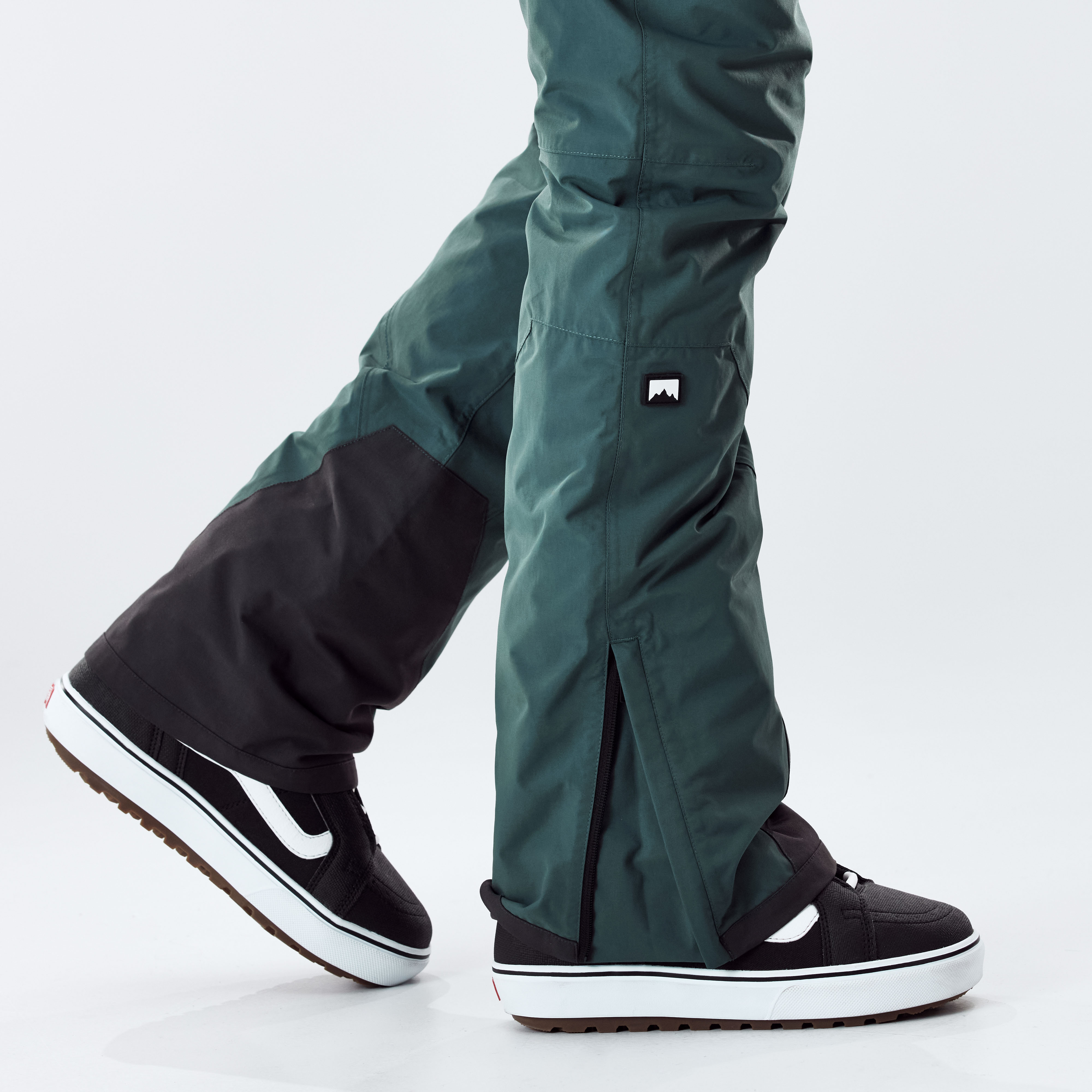 dark green snow pants