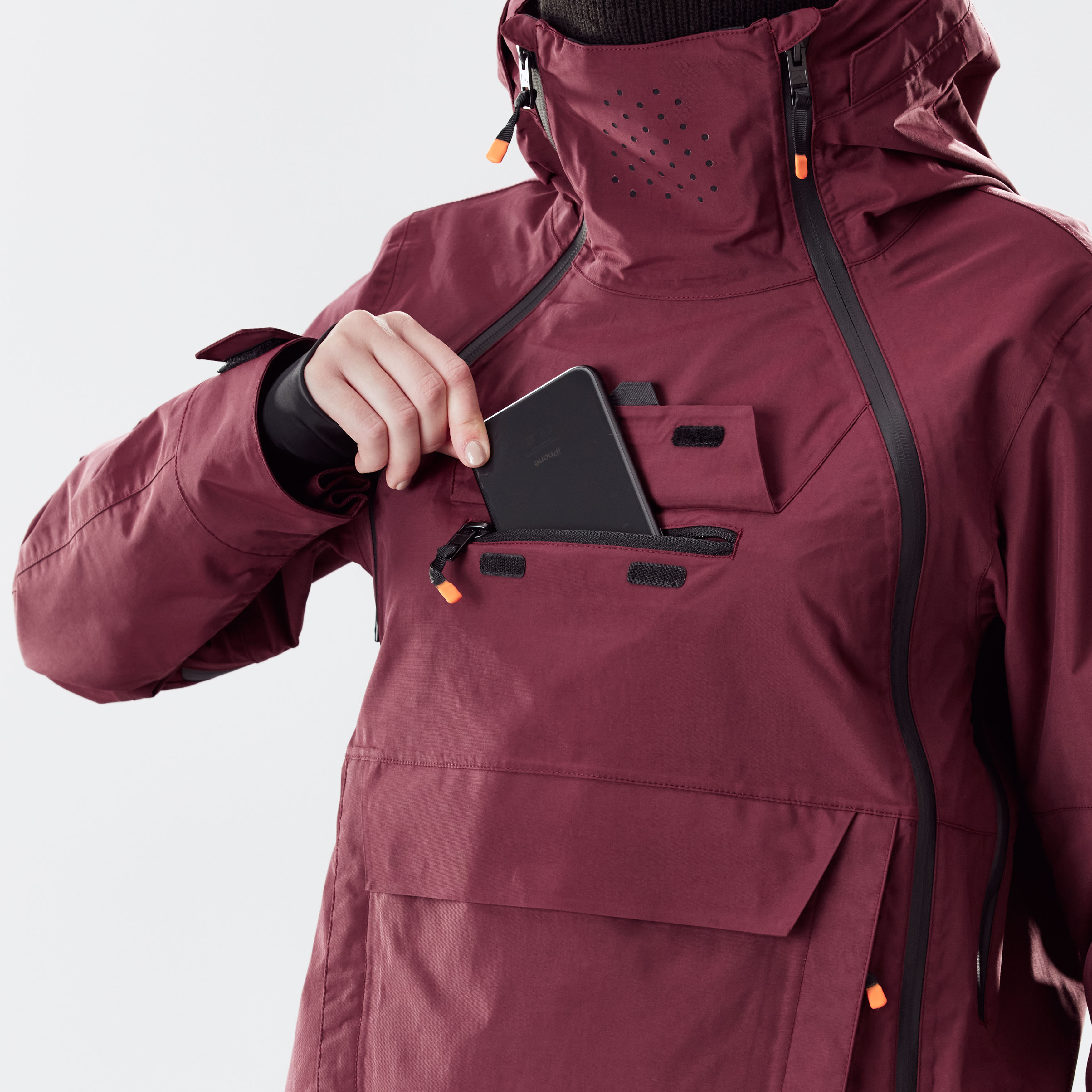 snowboard jacket burgundy