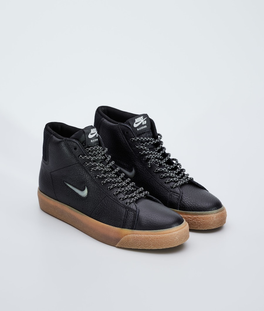 Nike Zoom Blazer Mid Premium Chaussures Homme Black/White-Black-Gum Light Brown