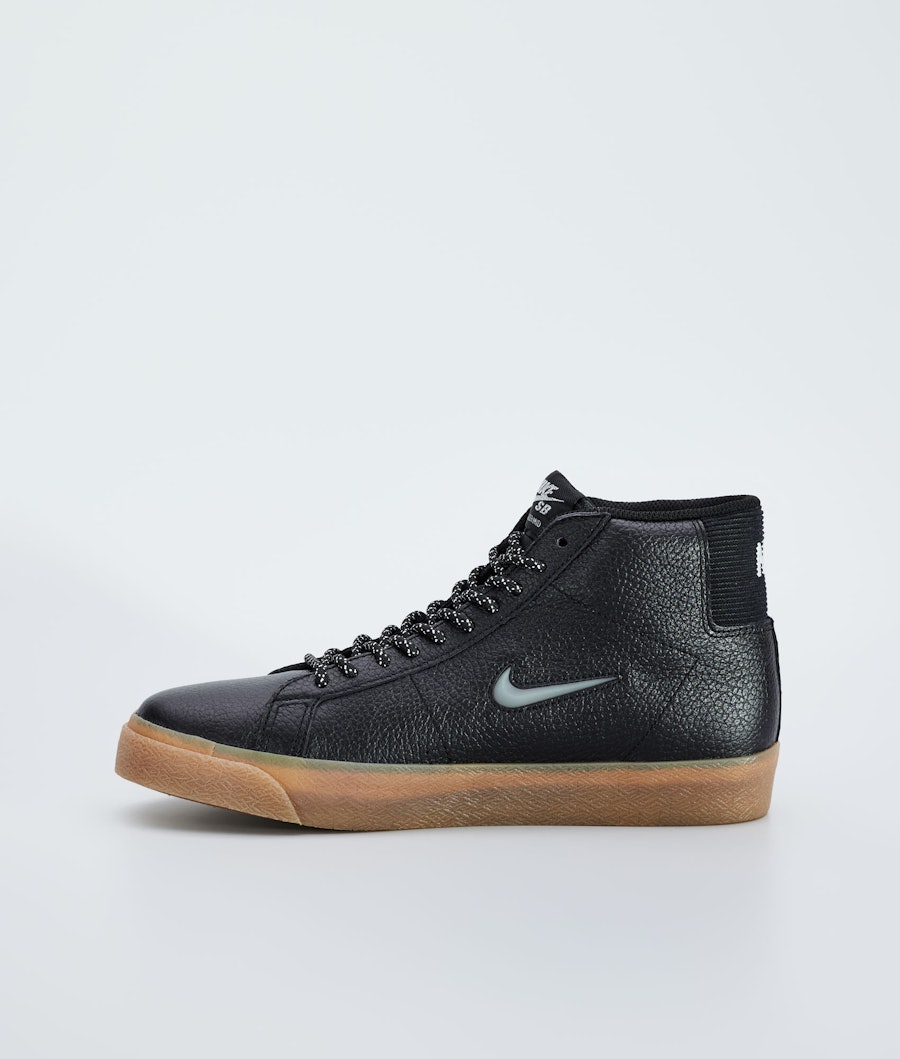 Nike Zoom Blazer Mid Premium Chaussures Homme Black/White-Black-Gum Light Brown
