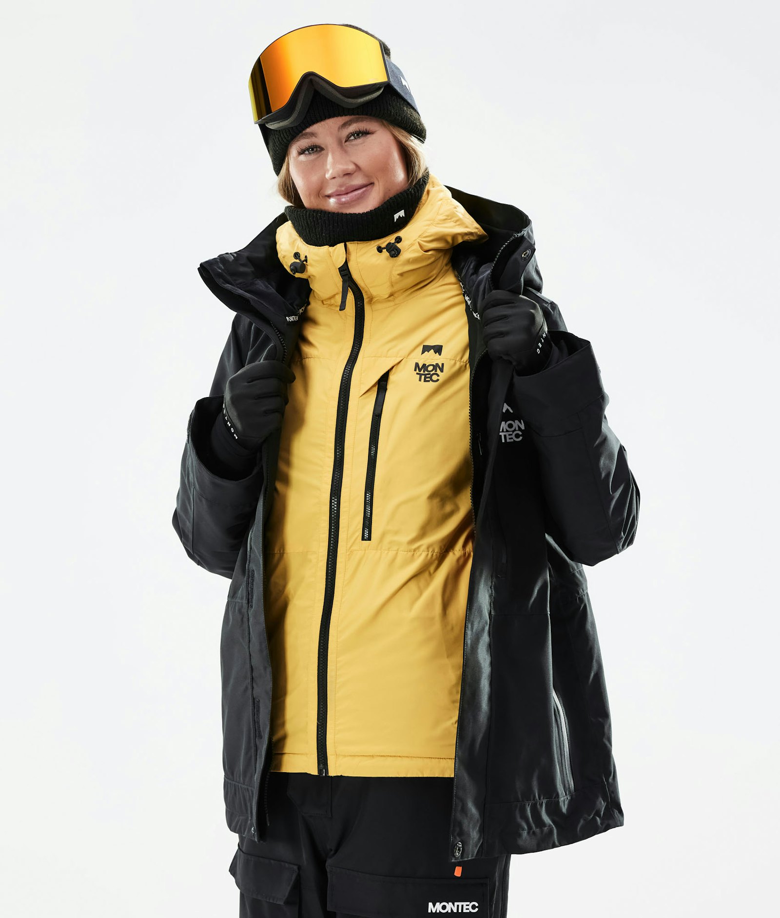 Montec Toasty W 2020 Chaqueta Capa Intermedia de Esquí Mujer Yellow