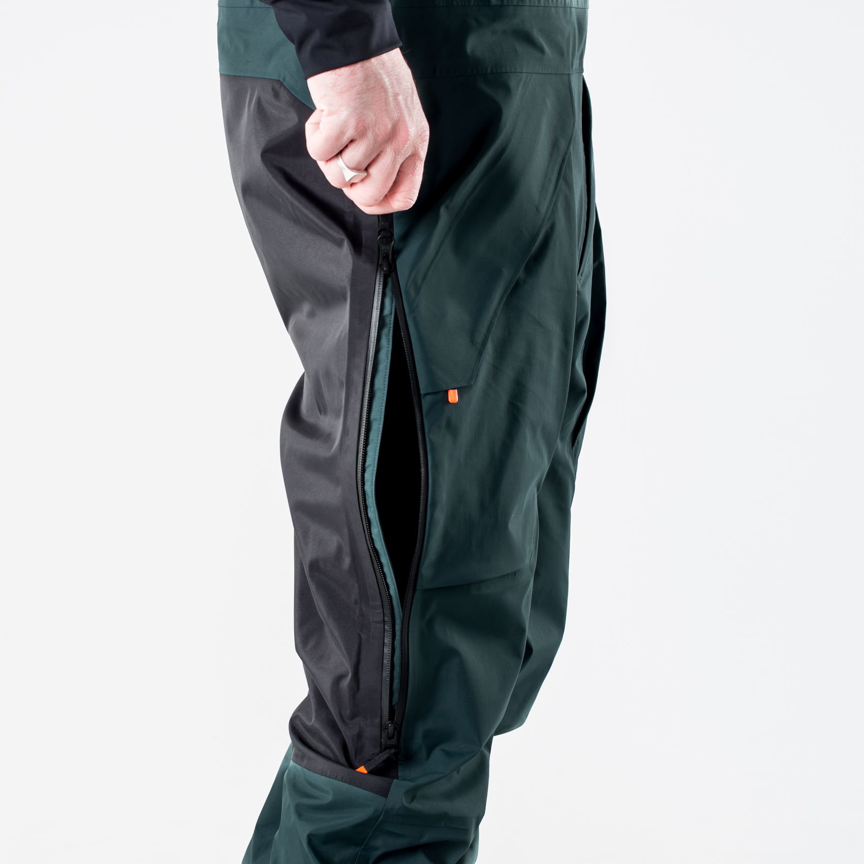 Kalhoty Fjallraven Keb Eco-Shell Trousers - deep forest