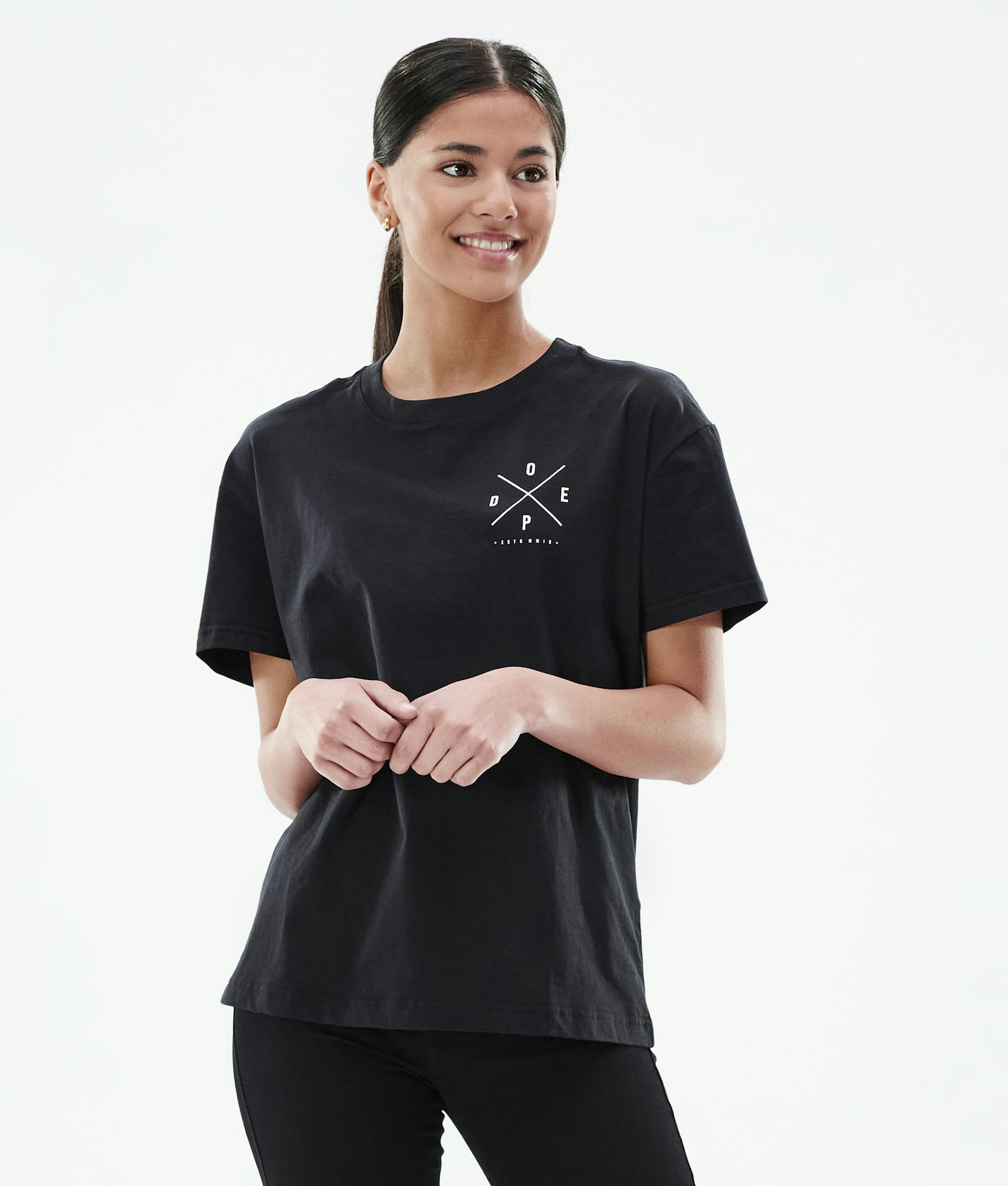 Regular T-shirt Donna 2X-UP Black, Immagine 2 di 5