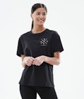 Regular T-shirt Dames 2X-UP Black