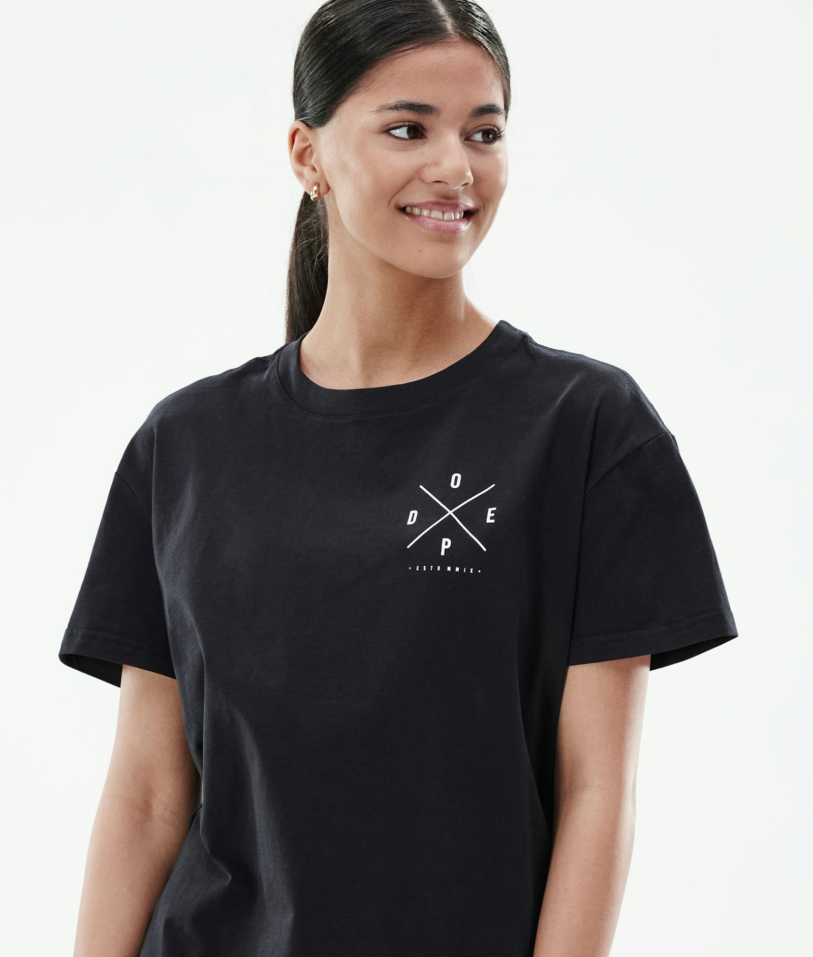 Dope Regular T-shirt Dam 2X-UP Black