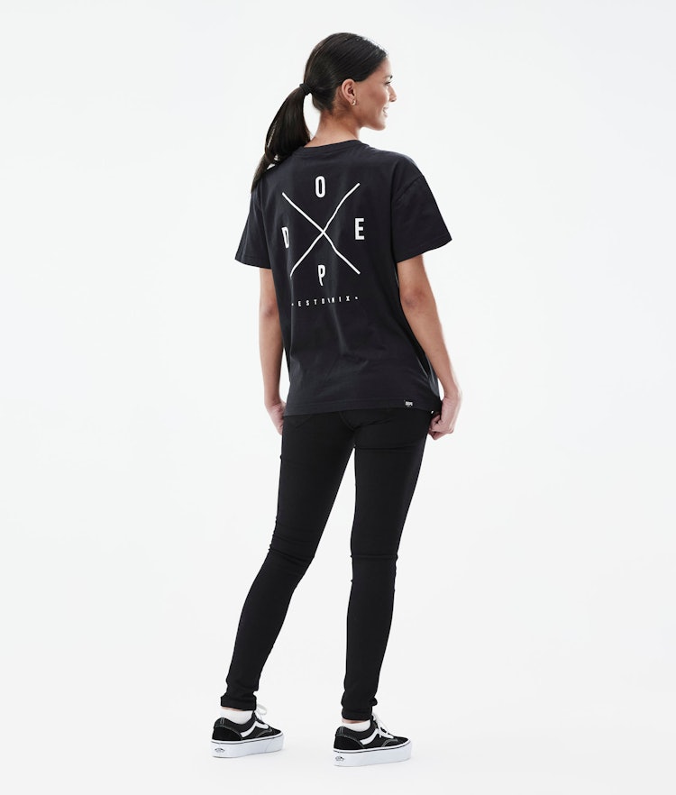 Regular T-paita Naiset 2X-UP Black