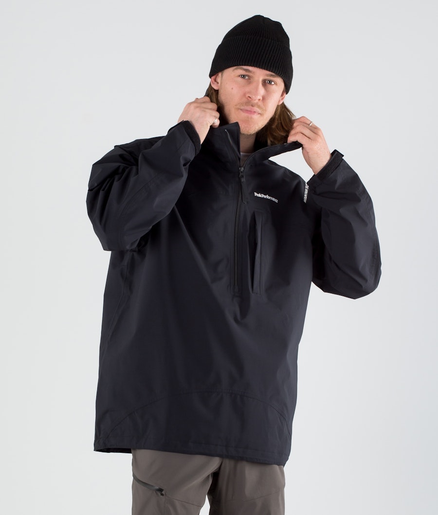 Peak Performance Stowaway Anorak Outdoor Jacket Black
