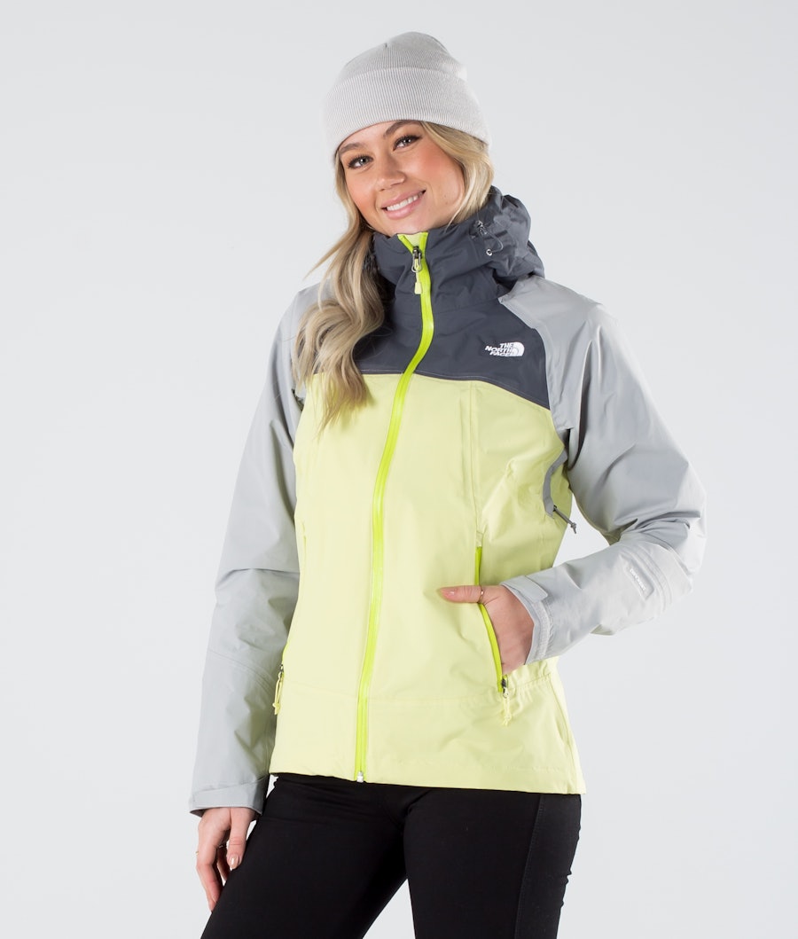 The North Face Stratos Outdoor Jacka Pale Lime Yellow/Vndsgry/Mldgry