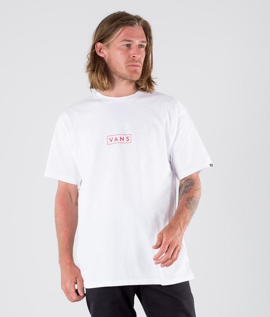 Vans Classic Easy Box T-shirt White/High Risk Red