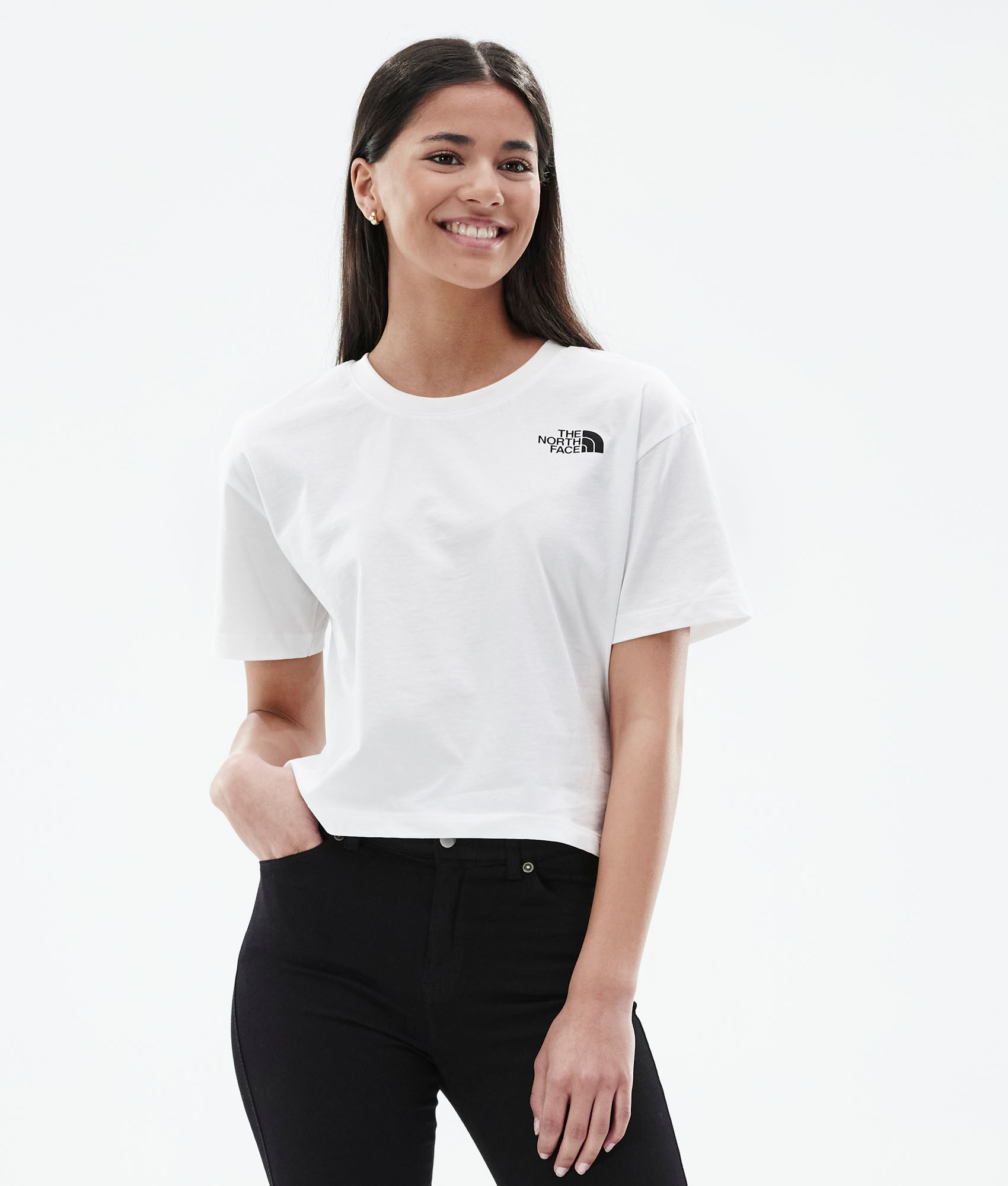 The North Face Cropped Simple Dome Women's T-shirt Tnf White 