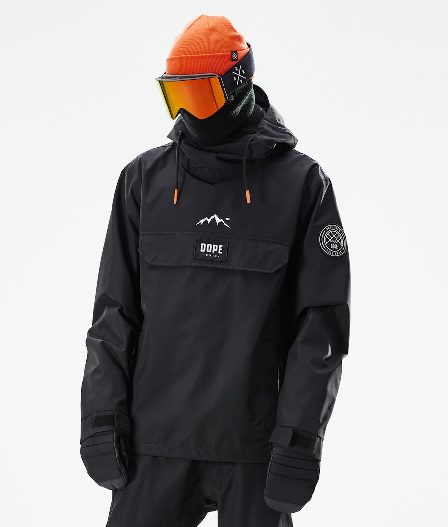 Dope Wylie Snowboard Jacket Men Patch Black | Dopesnow UK