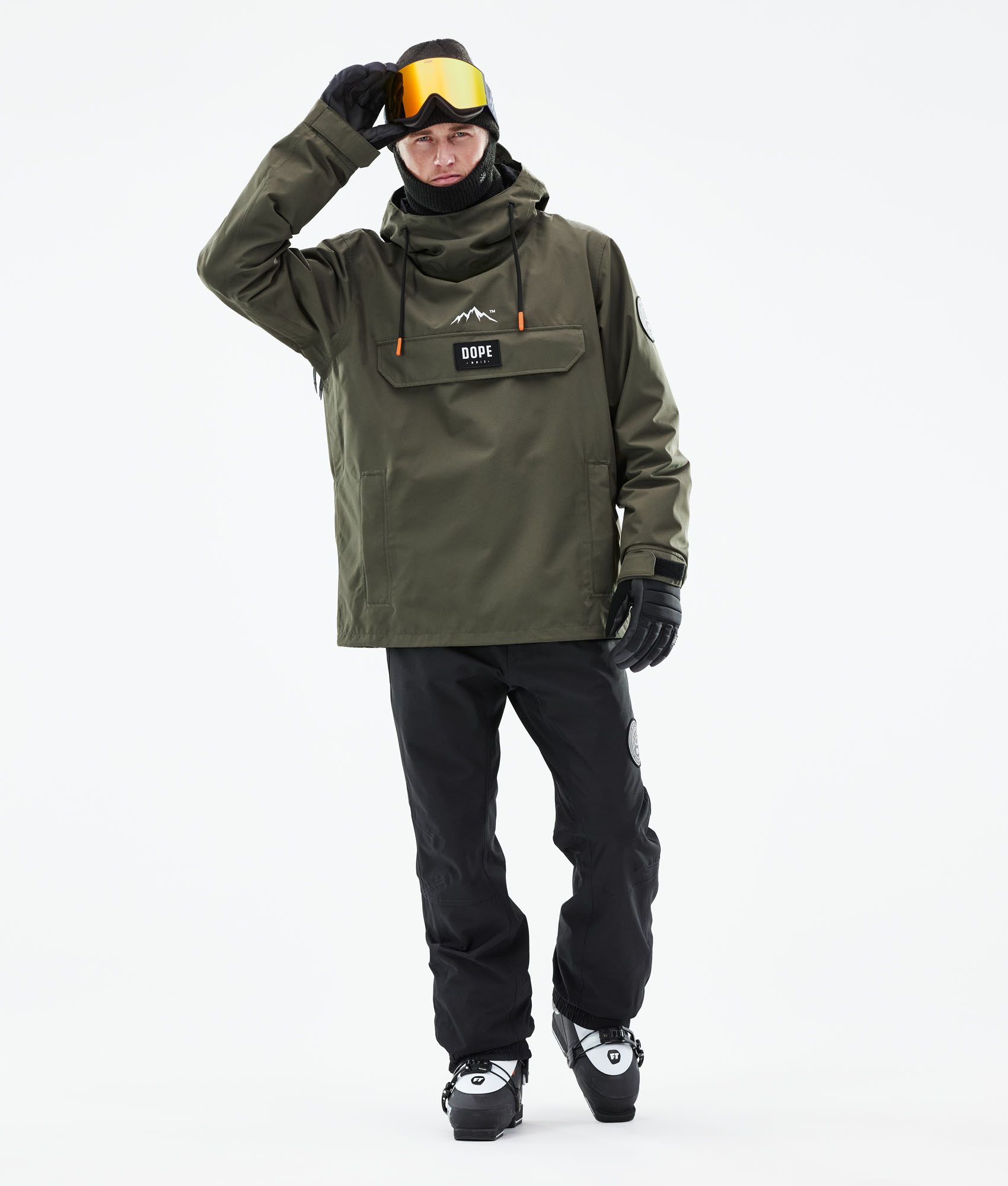 Dope Blizzard 2021 Men's Ski Jacket Olive Green