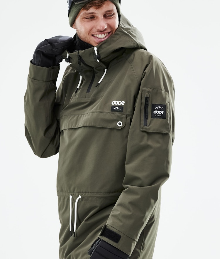 Dope Annok 2021 Snowboard Jacket Men Olive Green