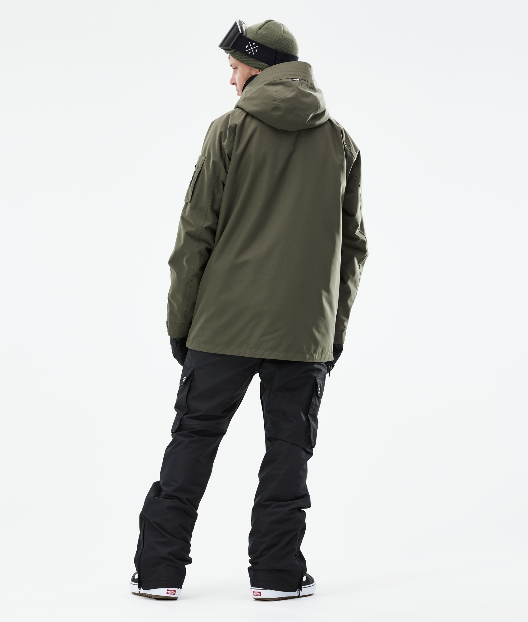 olive snowboard jacket