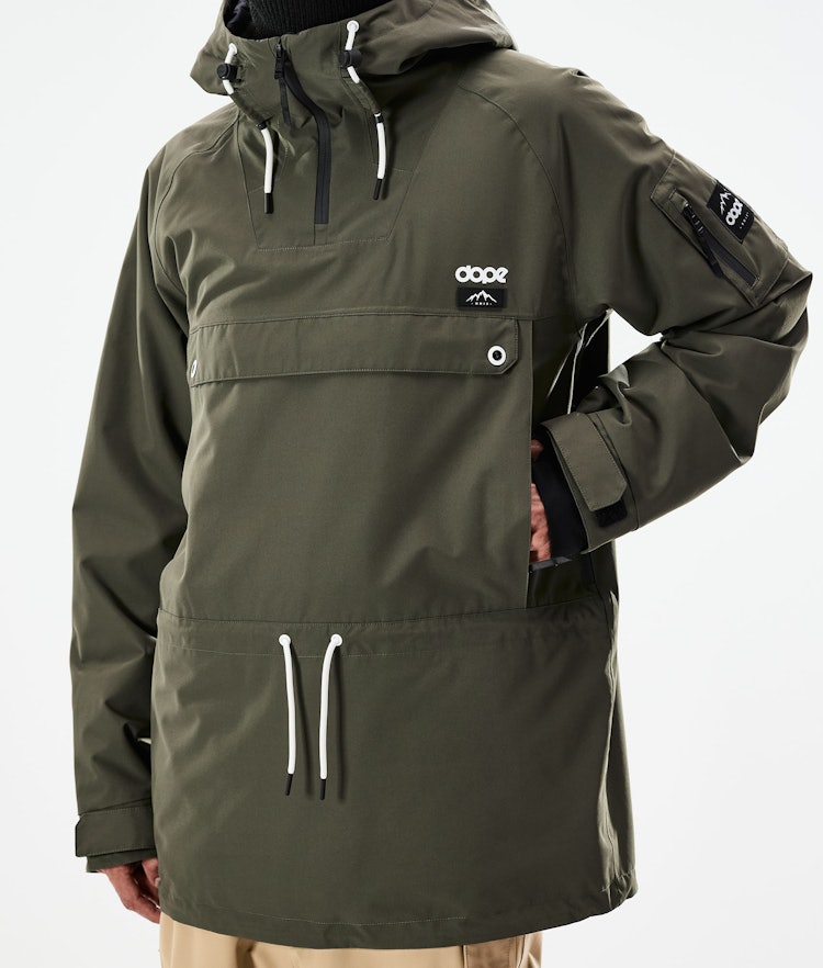 Dope Annok 2021 Snowboard Jacket Men Olive Green