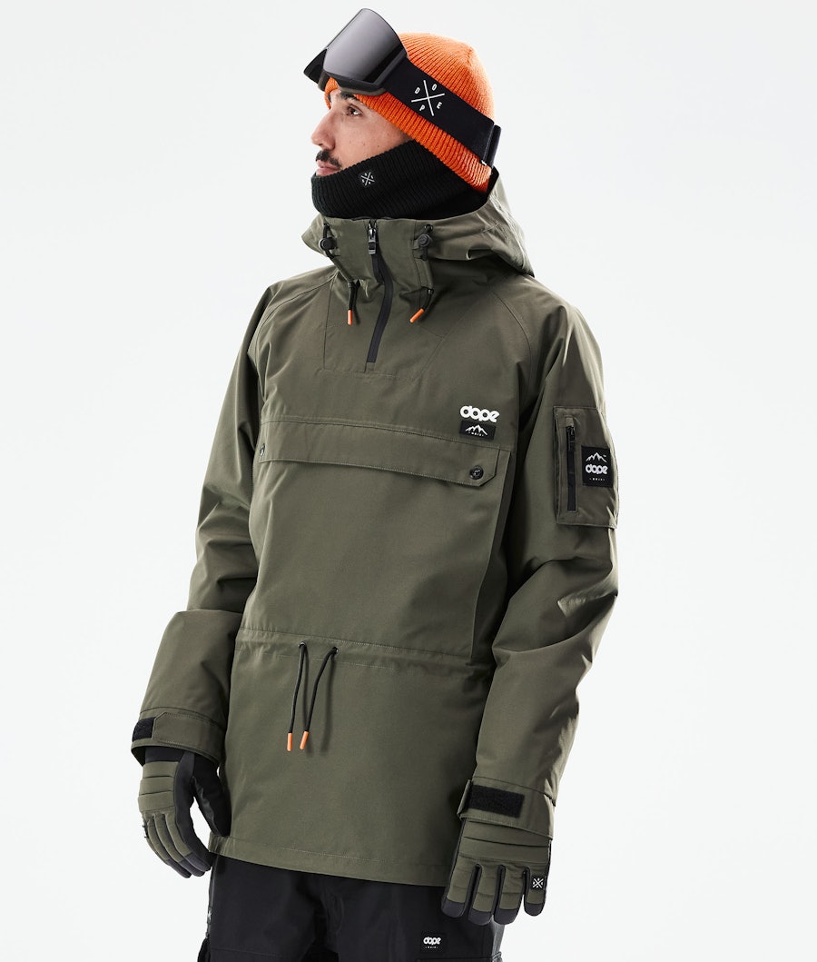 Annok 2021 Snowboard Jacket Men Olive Green/Black