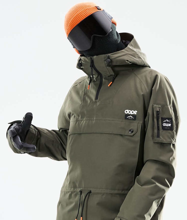 Annok 2021 Veste Snowboard Homme Olive Green/Black, Image 3 sur 10