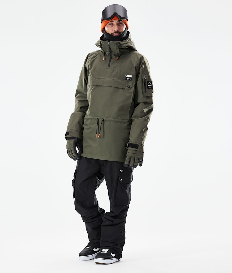Annok 2021 Snowboard Jacket Men Olive Green/Black, Image 4 of 10