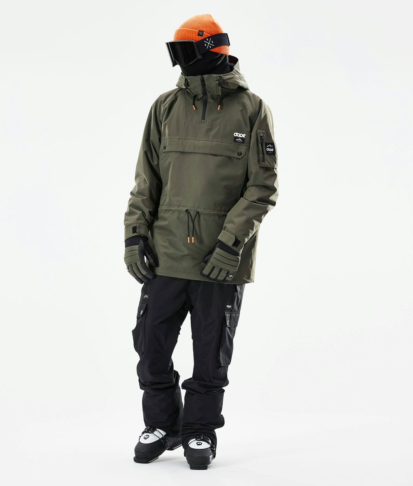 Annok 2021 Ski jas Heren Olive Green/Black