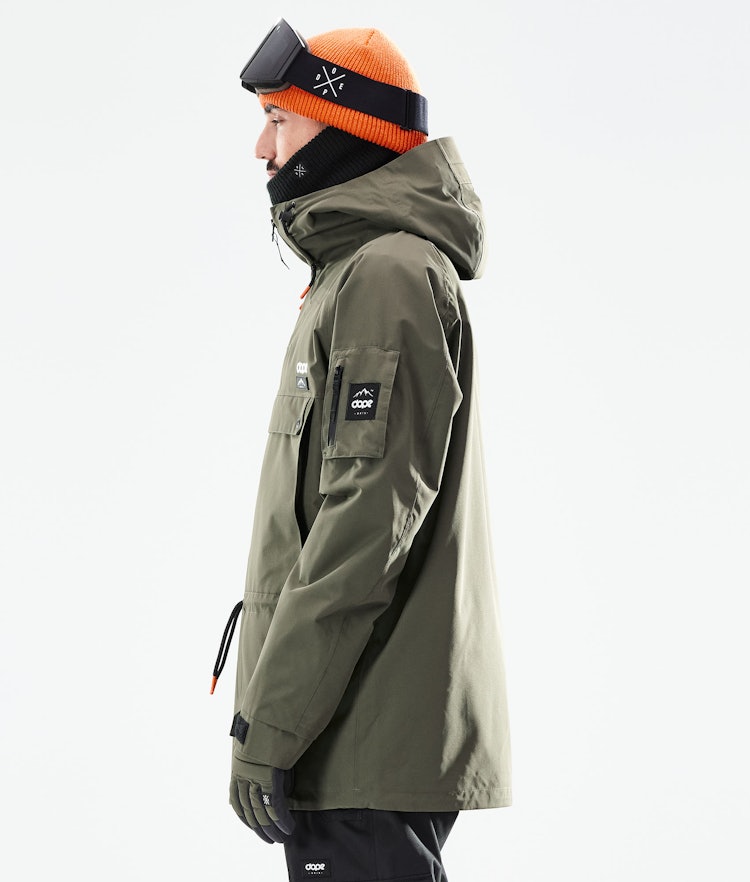 Annok 2021 Snowboard Jacket Men Olive Green/Black, Image 7 of 10