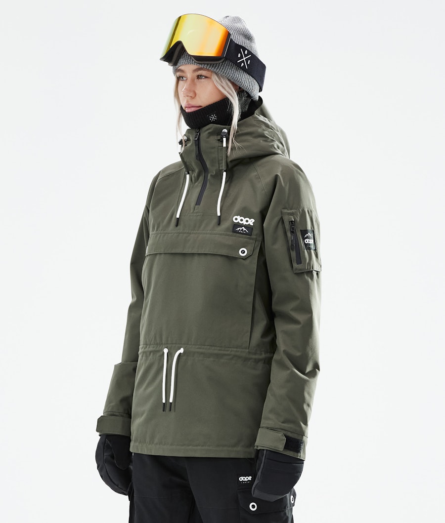 Annok W 2021 Snowboard Jacket Women Olive Green