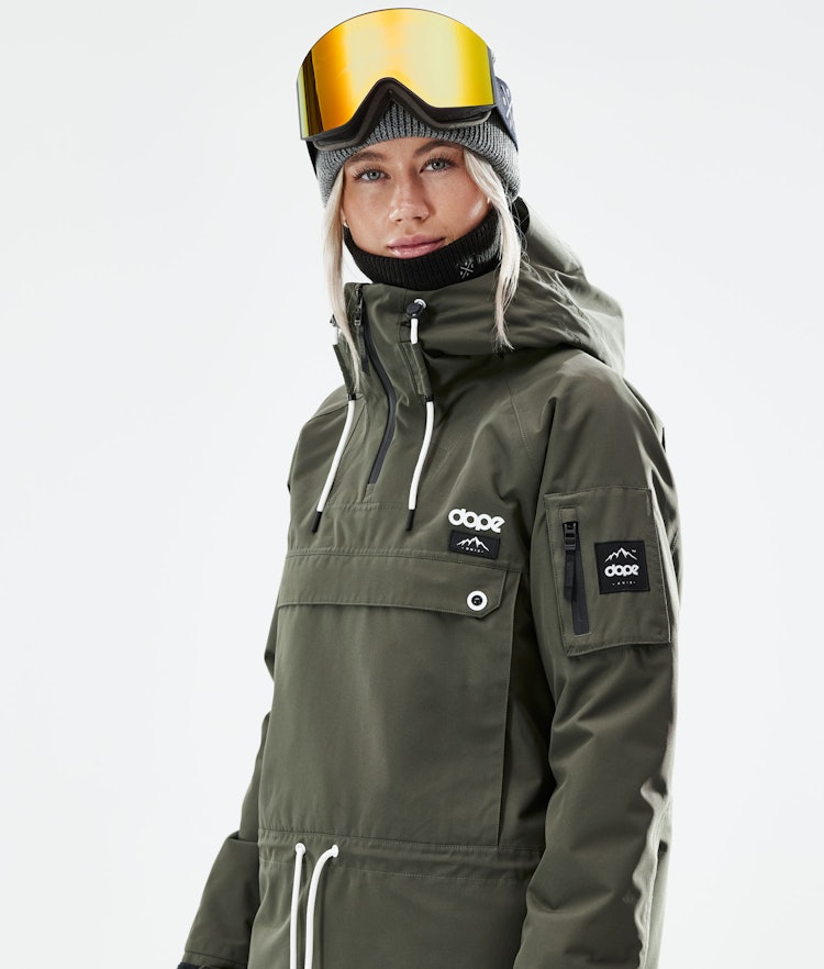 Annok W 2021 Snowboard jas Dames Olive Green