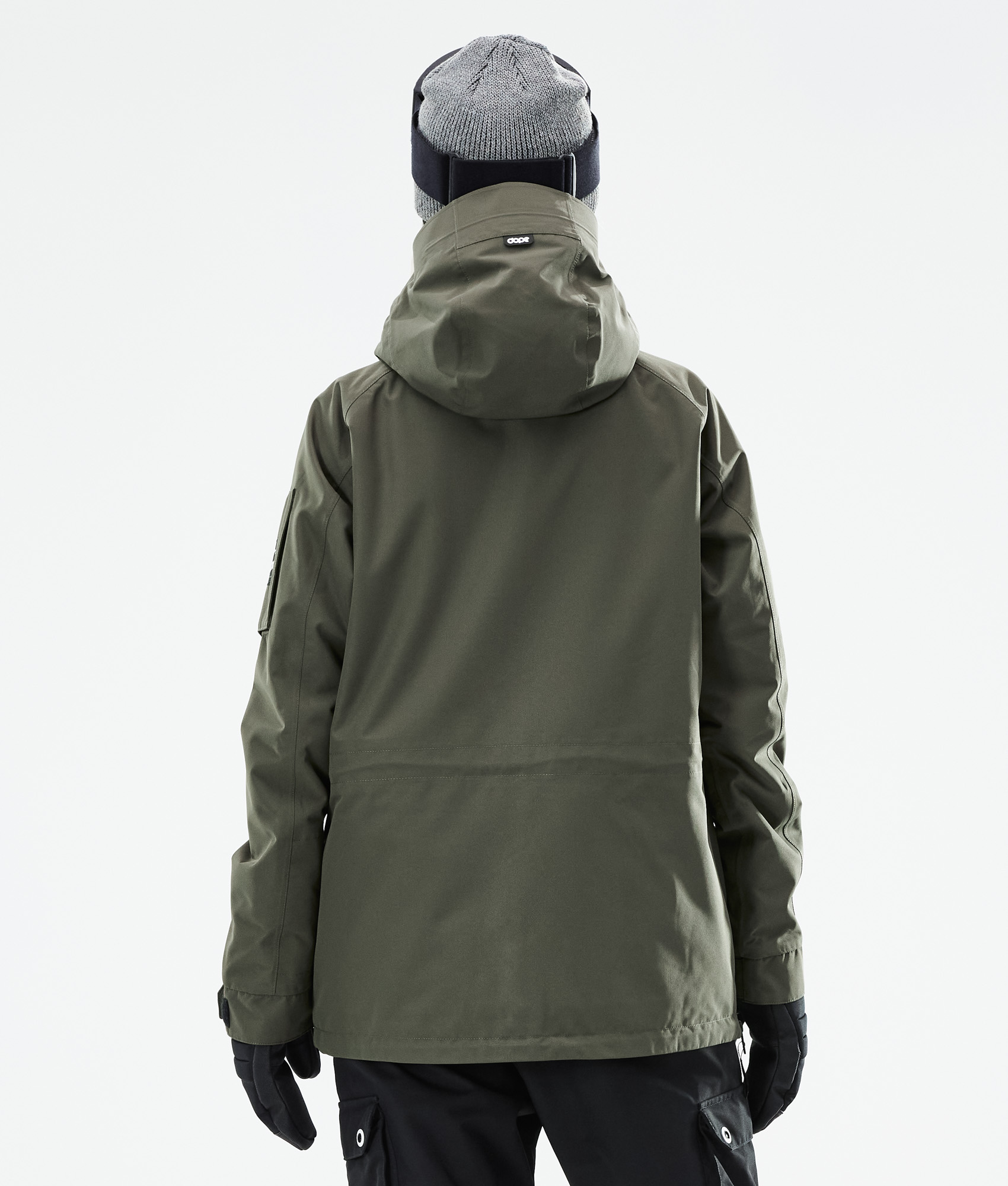 olive green snowboard jacket